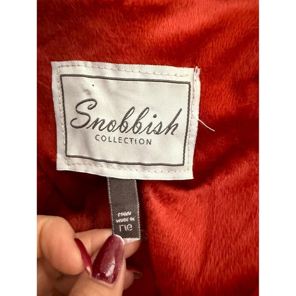 Snobbish Margot Puffer Jacket Womens L Brick Full Zip Hooded Thermal Insulation - Picture 9 of 11